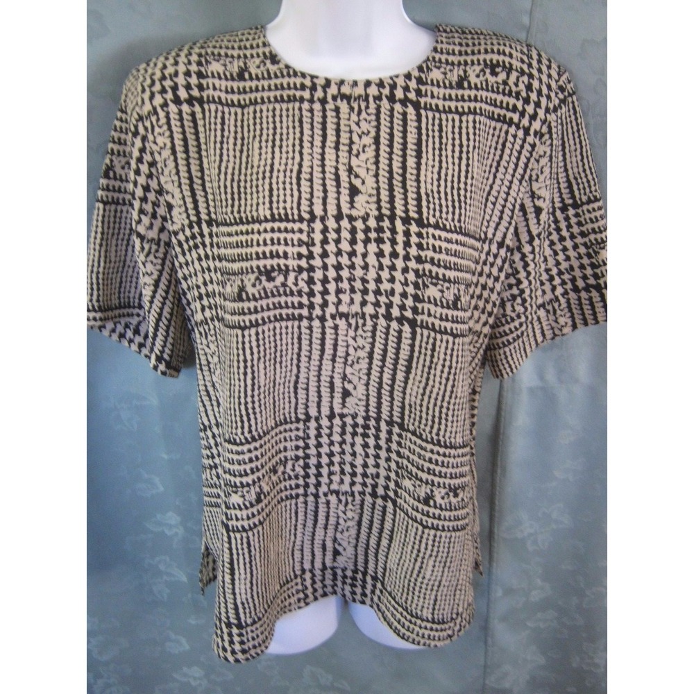 Modern Essentials Blouse Size Medium Collarless Career Shell Top